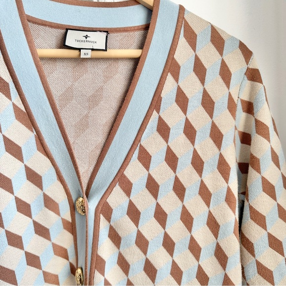 Tuckernuck Ocean Spray Knit Geo Liv Cardigan - Picture 7 of 8